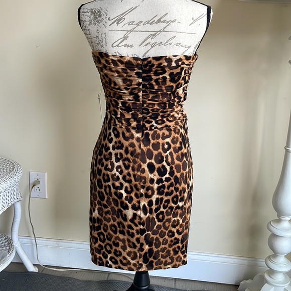 Express Animal Print Midi Dress Size M - Picture 10 of 16